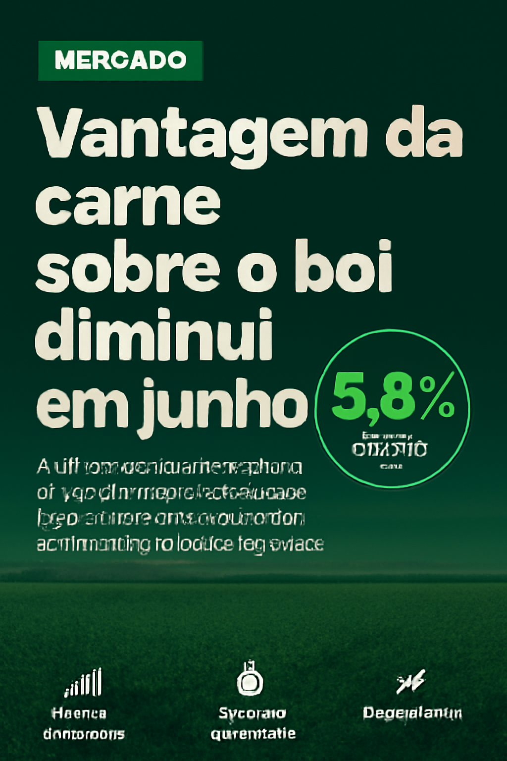 Vantagem da carne sobre o boi diminui em junho