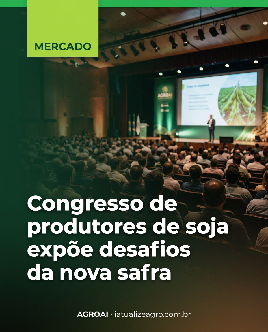 Congresso de produtores de soja expõe desafios da nova safra