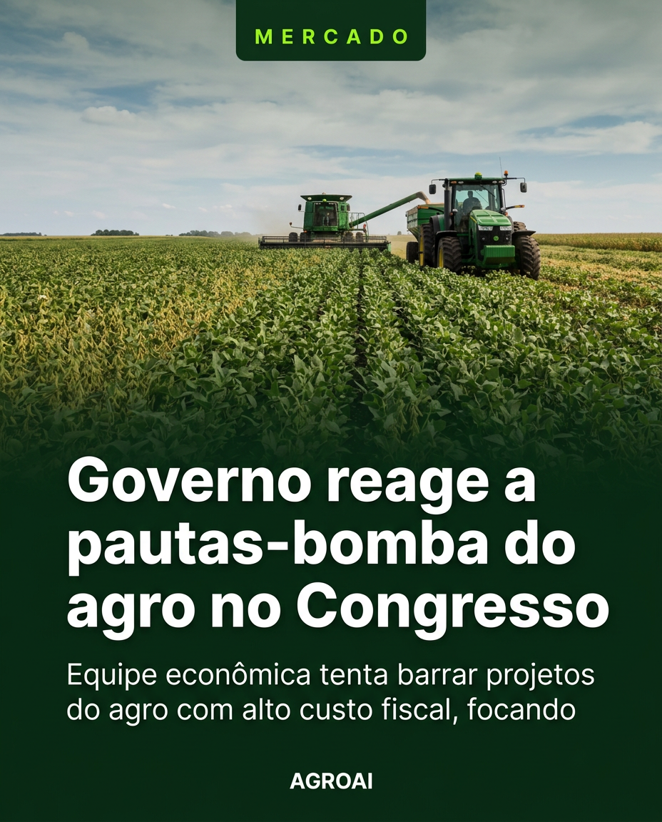 Governo reage a pautas-bomba do agro no Congresso