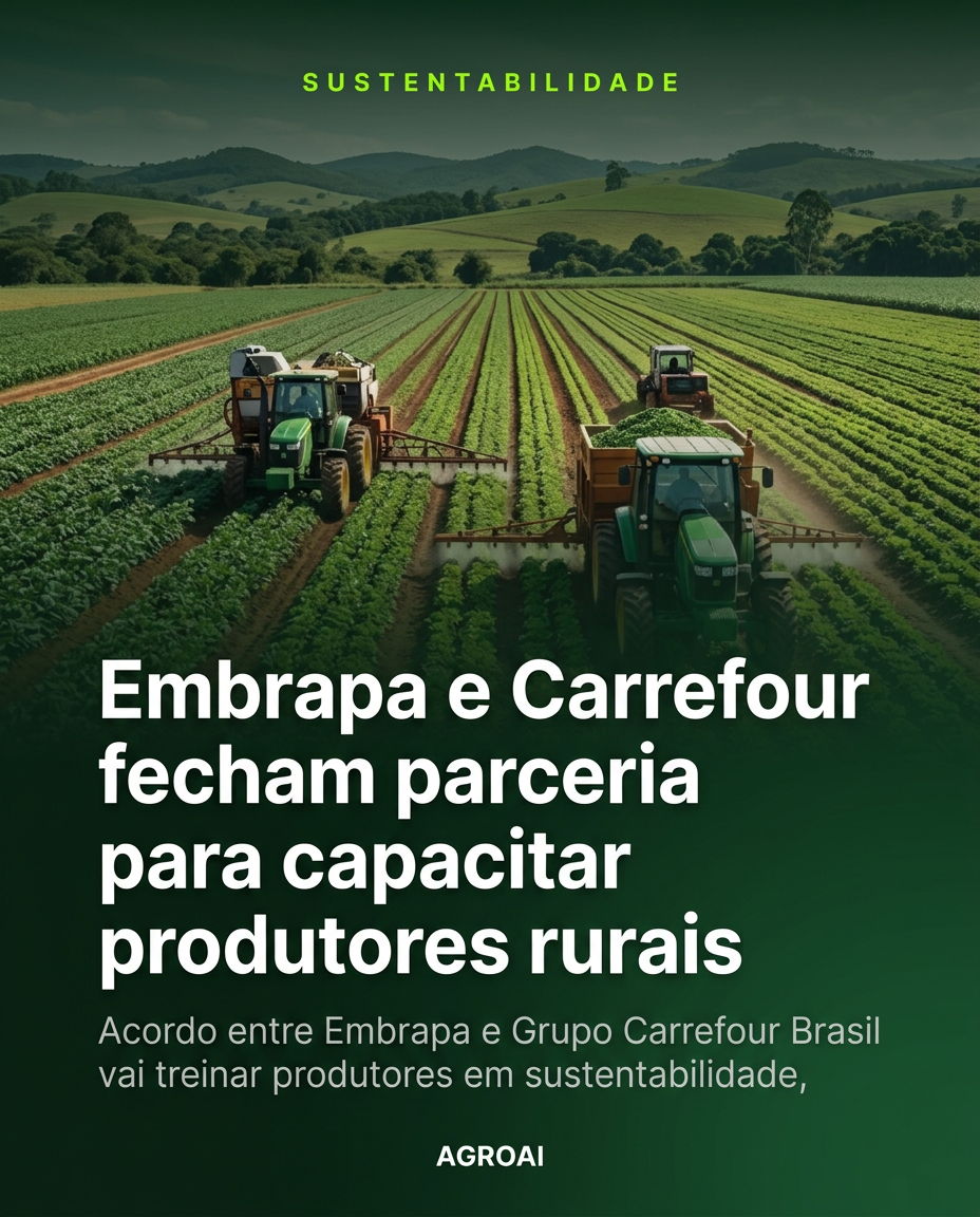 Embrapa e Carrefour fecham parceria para capacitar produtores rurais