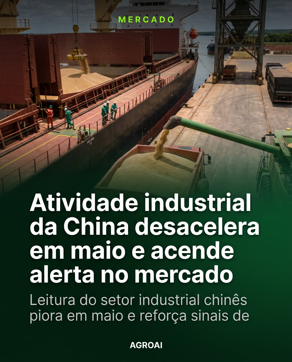 Atividade industrial da China desacelera em maio e acende alerta no mercado