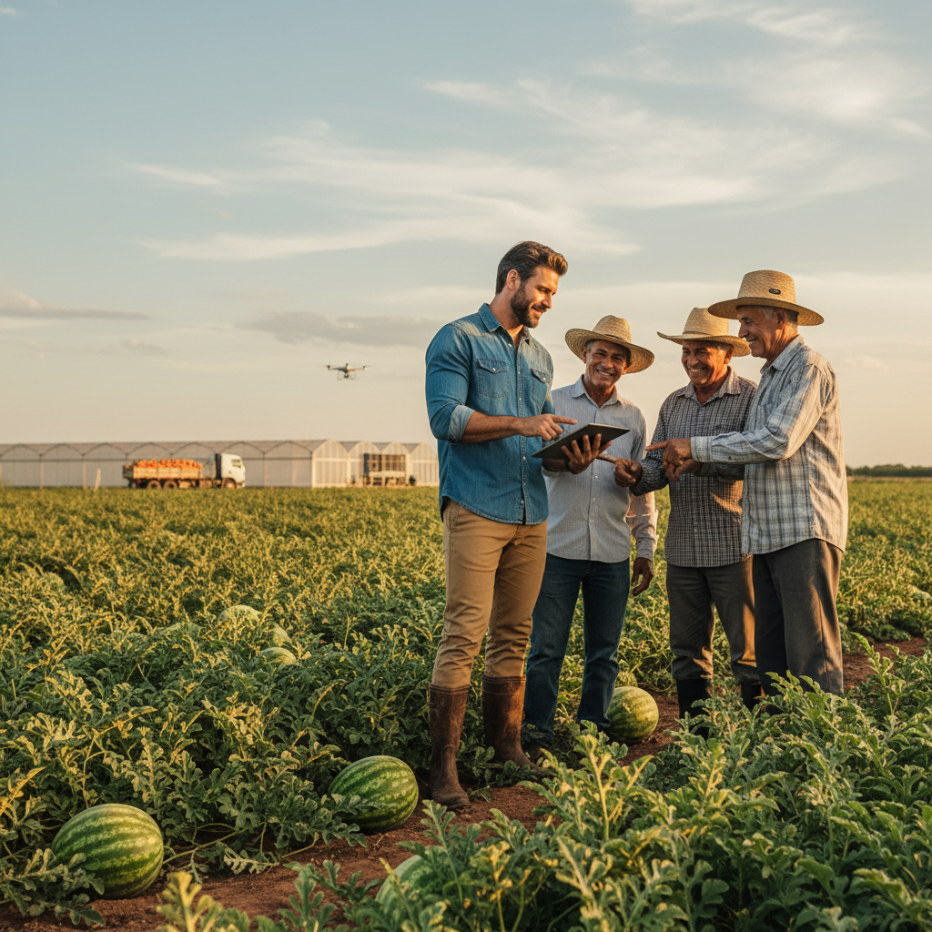 Ex-modelo vira agrônomo e ajuda produtores de melancia nas redes