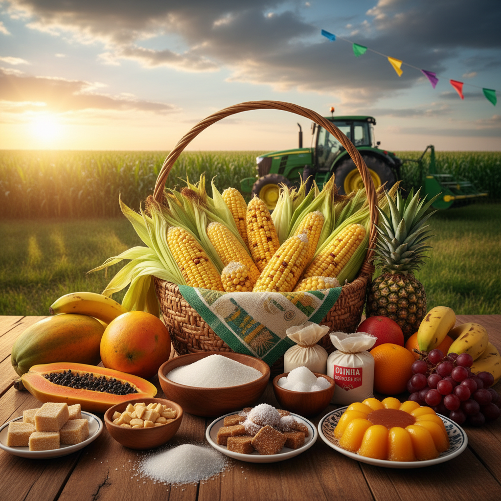 Festas juninas têm cesta mais barata com queda do açúcar, milho e frutas