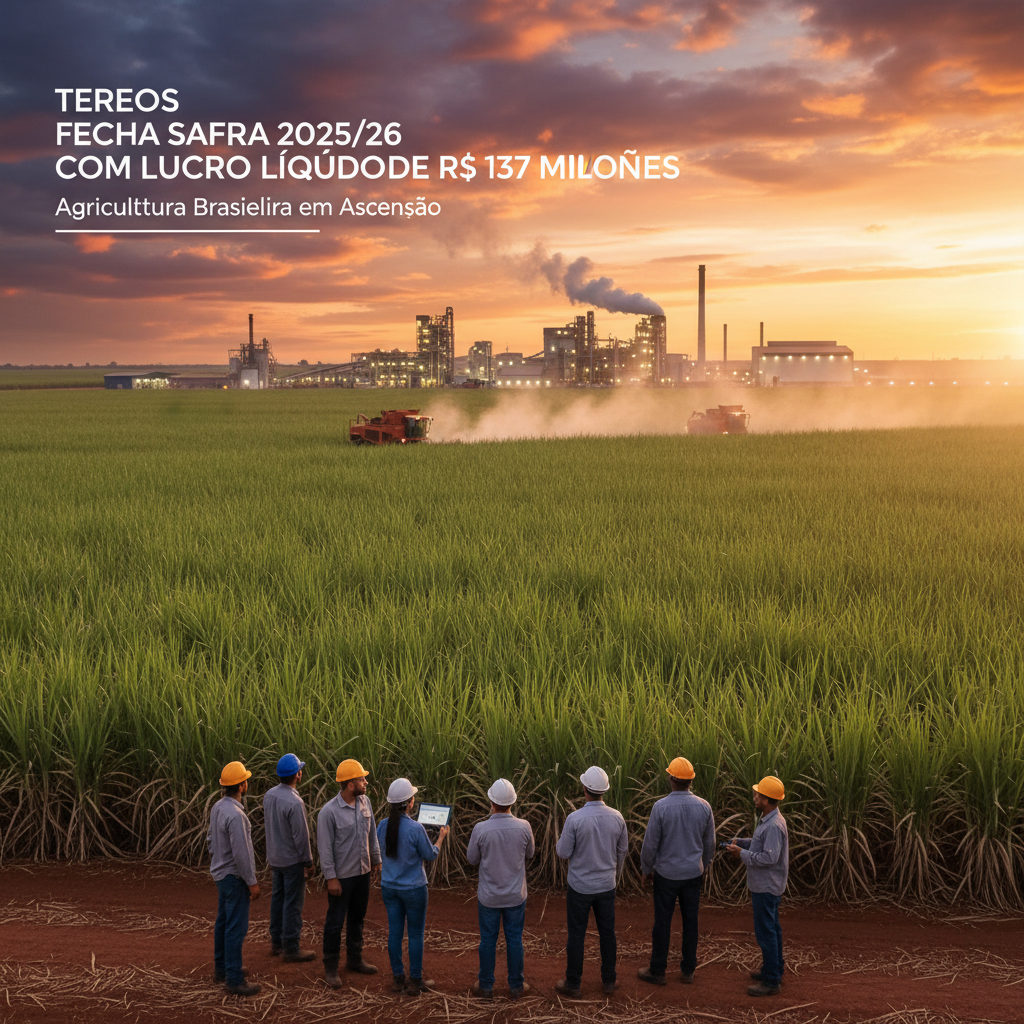 Tereos fecha safra 2025/26 com lucro líquido de R$ 137 milhões