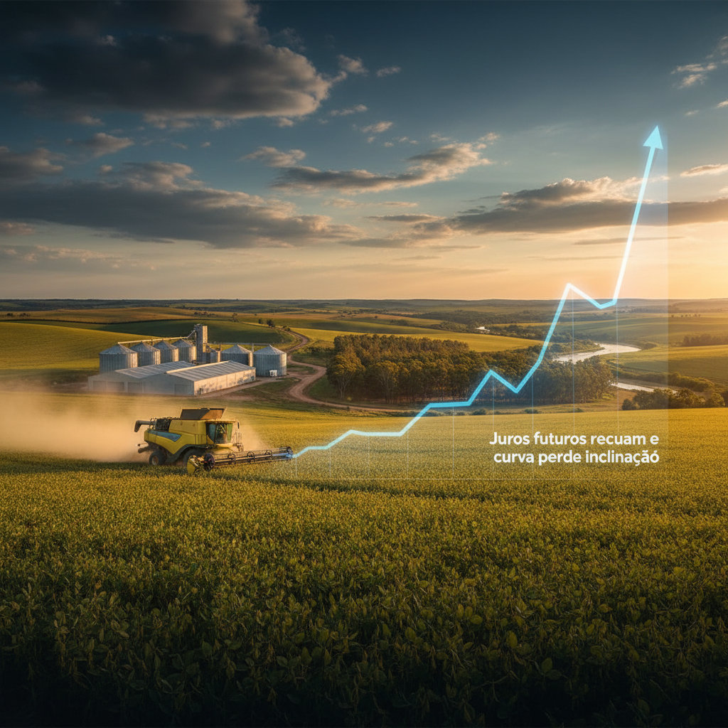 Juros futuros recuam e curva perde inclinação: o que muda para o agro