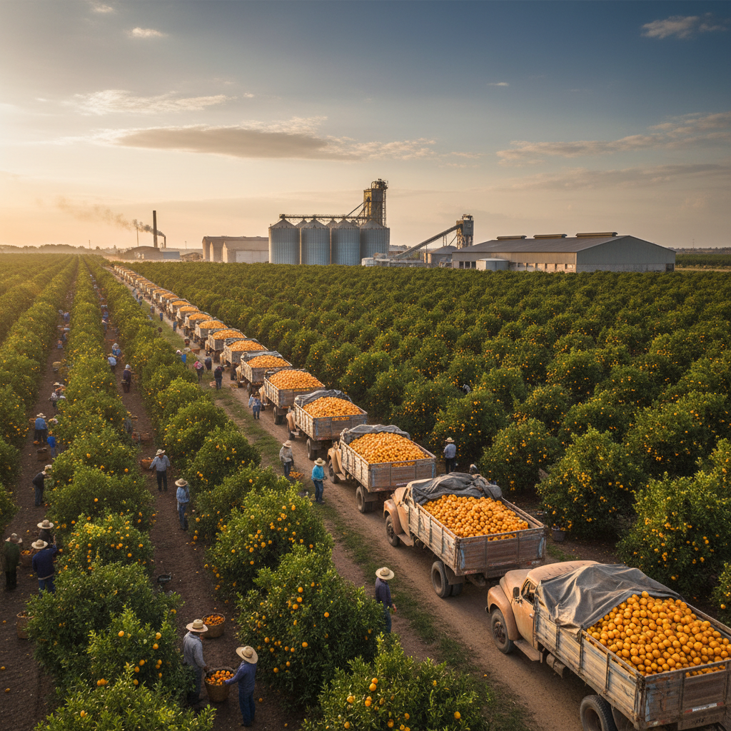 Conab leiloa apoio para escoar 36,3 mil toneladas de laranja em cinco estados