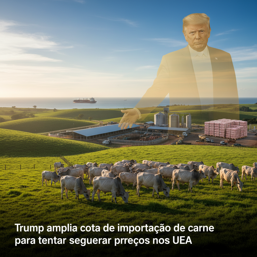 Trump amplia cota de importação de carne para tentar segurar preços nos EUA