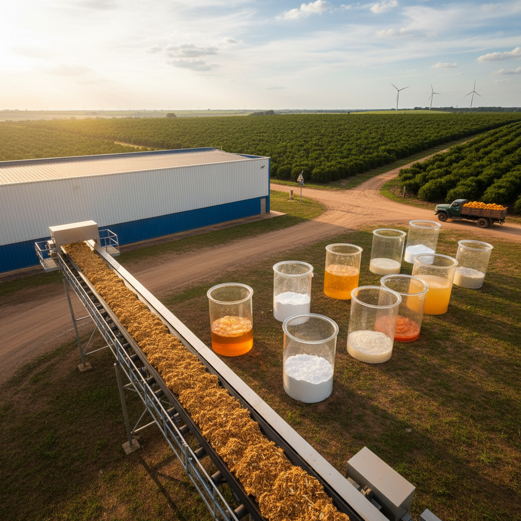 Resíduo de suco de laranja ganha rota para produtos de alto valor