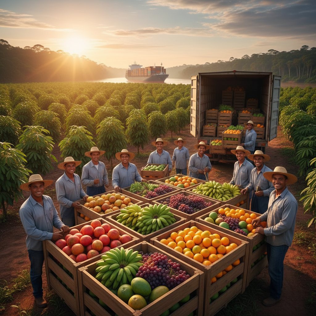 Exportações de frutas brasileiras avançam mais de 20% no 1º semestre de 2026