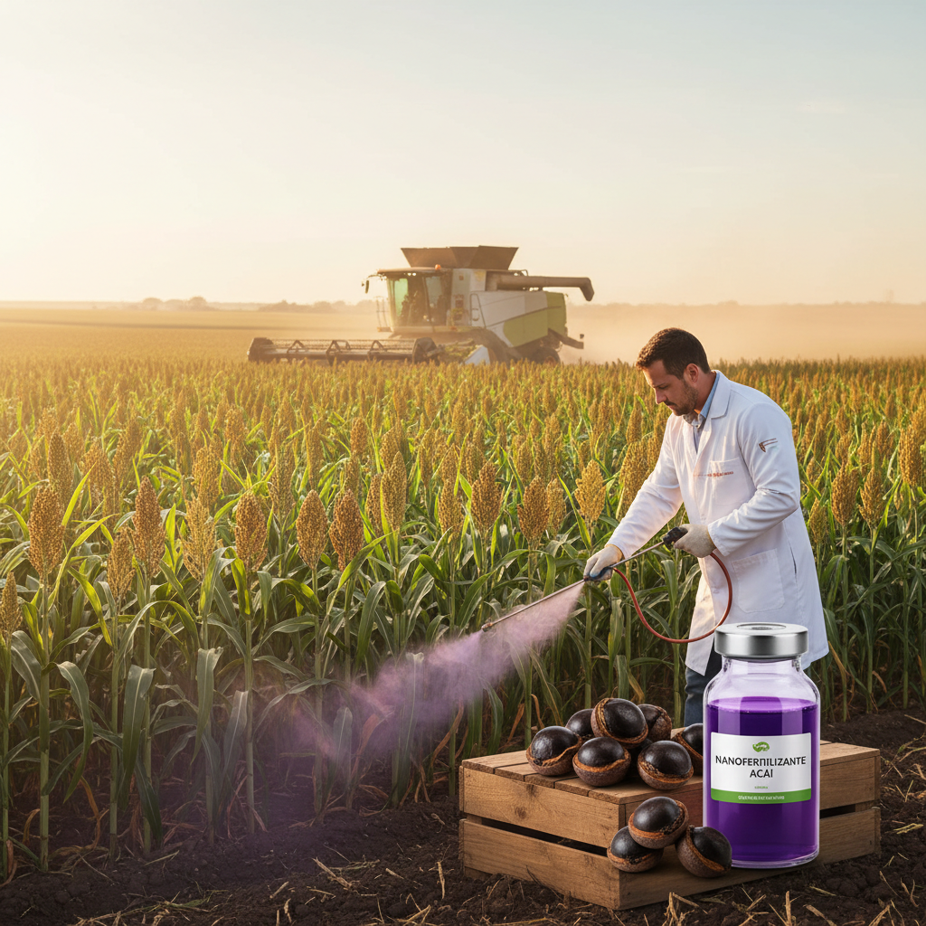 Caroço de açaí vira nanofertilizante e turbina o sorgo