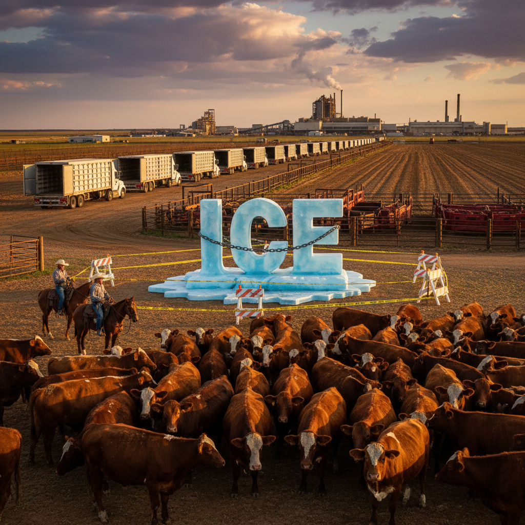 Operações do ICE reduzem abates e pressionam mercado de carne bovina nos EUA
