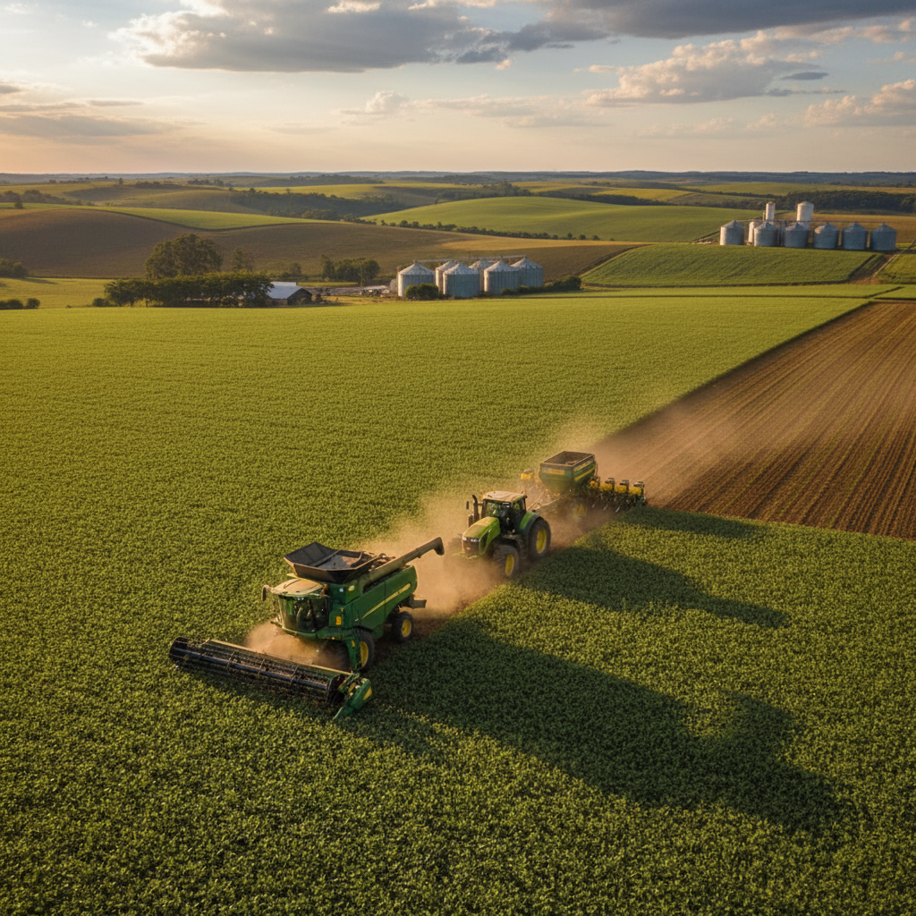 USDA amplia estimativa de área plantada com soja nos EUA