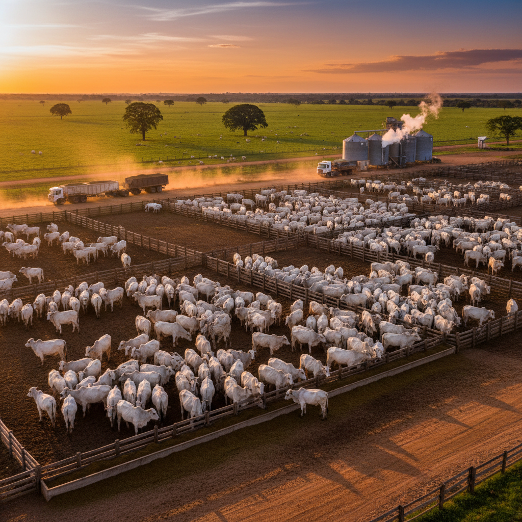 Maior fazenda do Brasil usa TIP para engordar 10 mil bovinos
