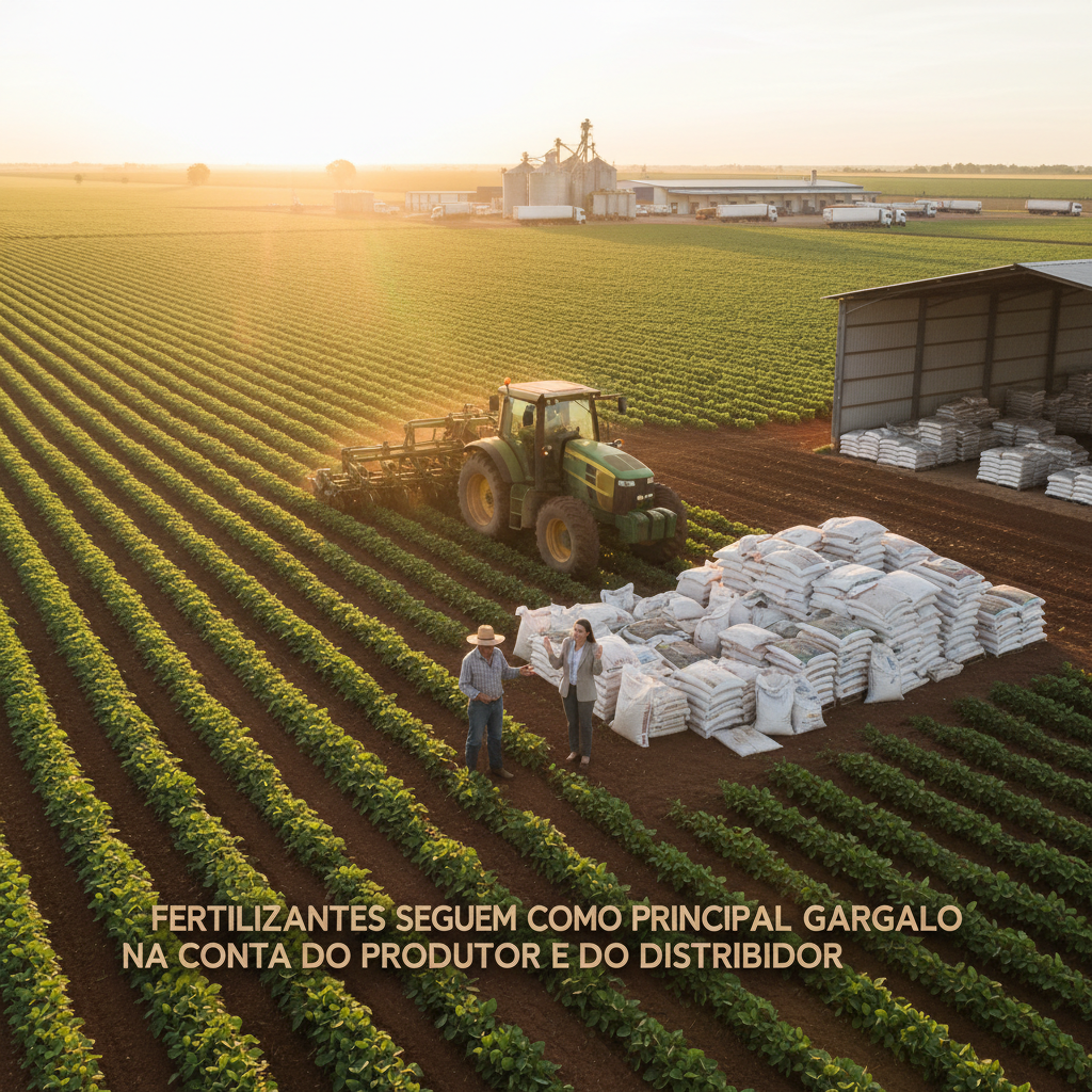 Fertilizantes seguem como principal gargalo na conta do produtor e do distribuidor