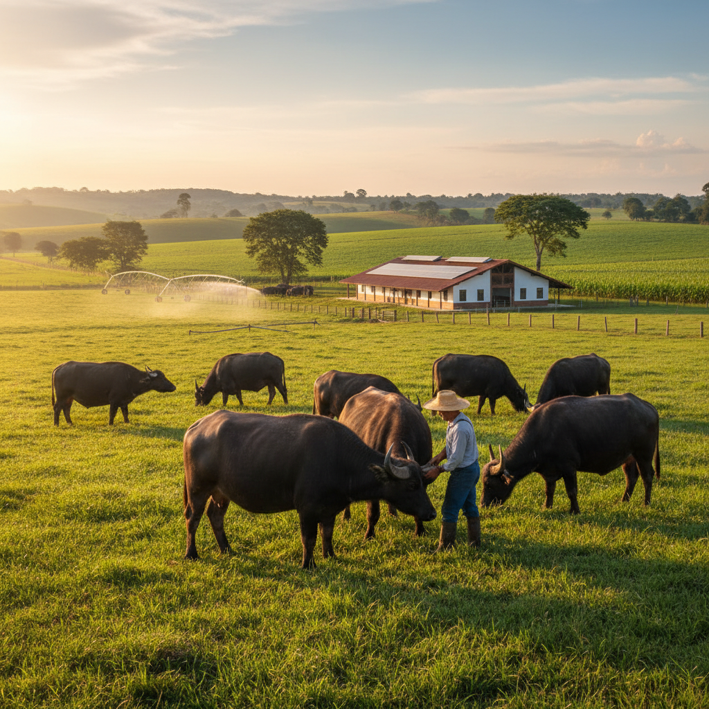 Búfala brasileira quebra recorde mundial de produção de leite