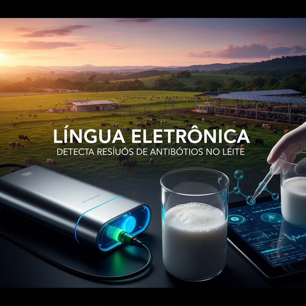 Língua eletrônica detecta resíduos de antibióticos no leite