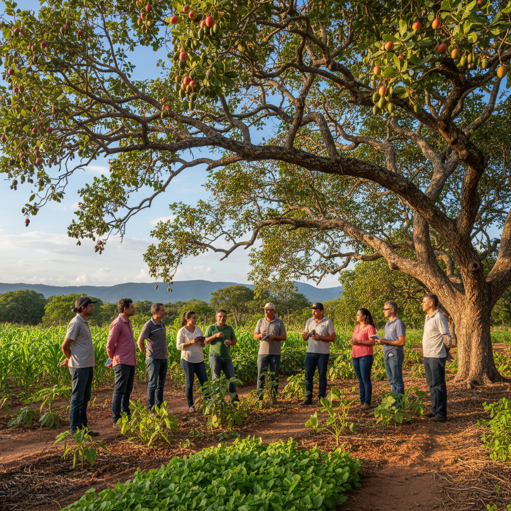 Produtores discutem uso do cajueiro em sistemas agroflorestais no Ceará