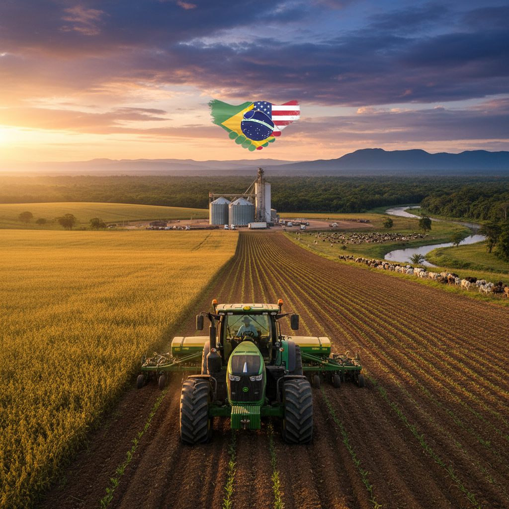 Brasil e EUA retomam negociações após tarifaço que mira o agro