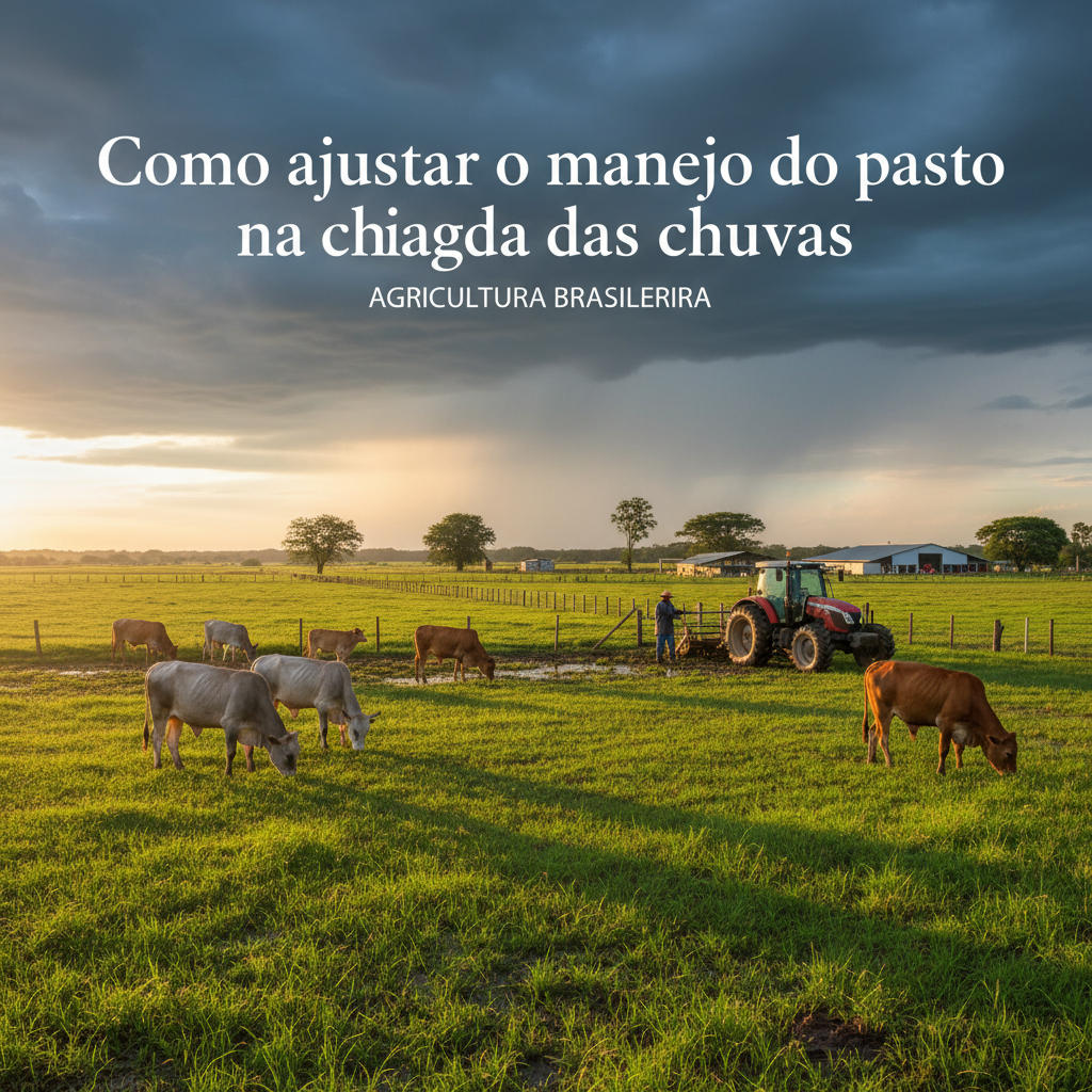 Como ajustar o manejo do pasto na chegada das chuvas
