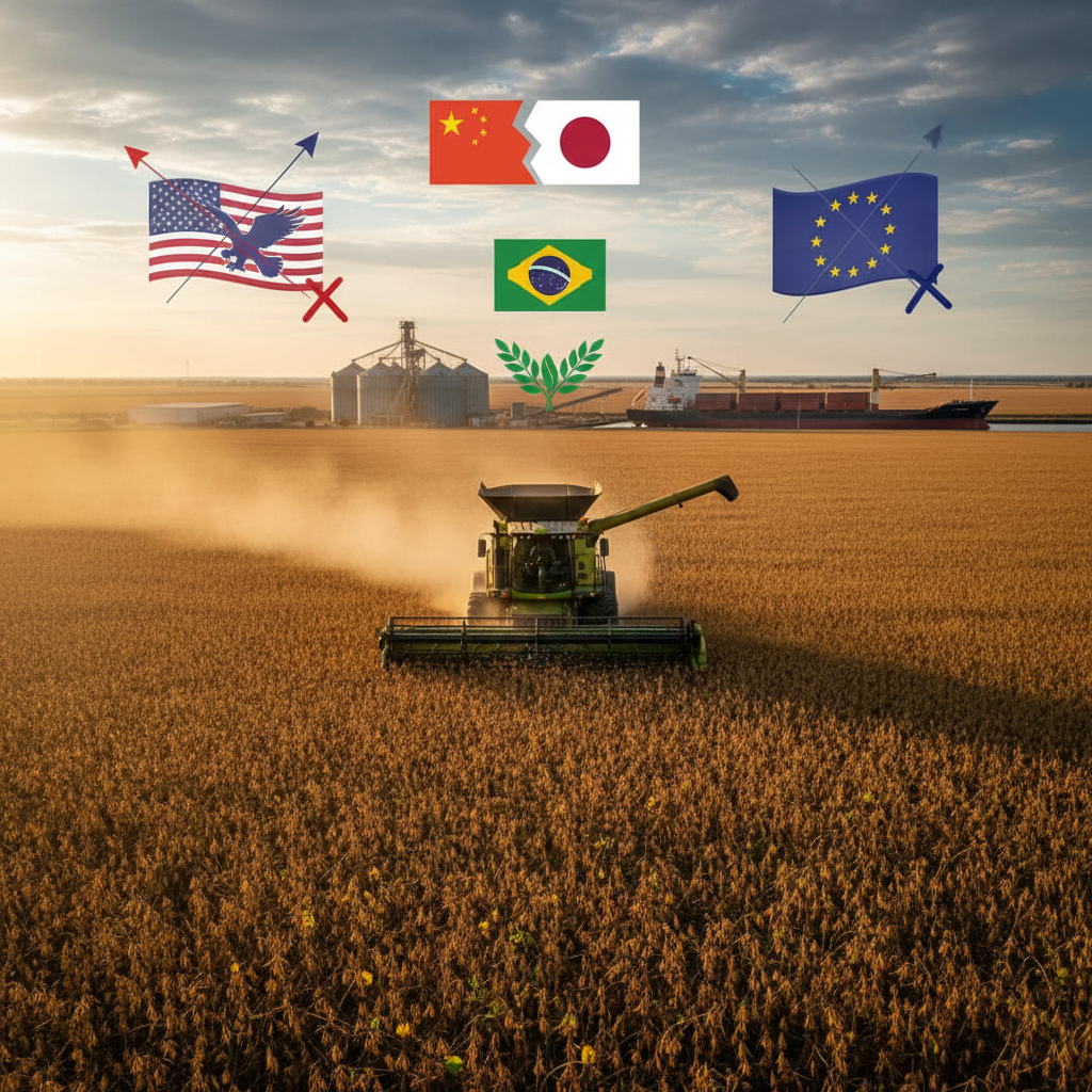 Trump reabre disputa comercial com China, Japão e Europa e deixa Brasil de fora
