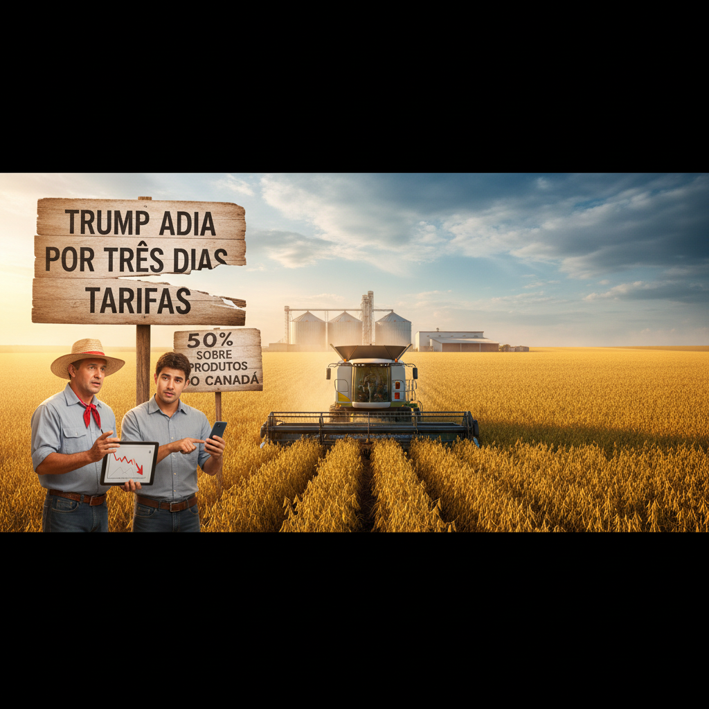 Trump adia por três dias tarifas de 50% sobre produtos do Canadá