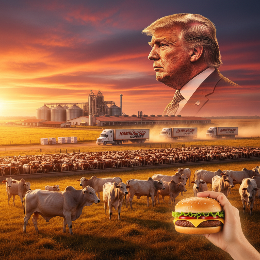 Trump amplia cota de carne bovina para tentar baratear hambúrguer nos EUA