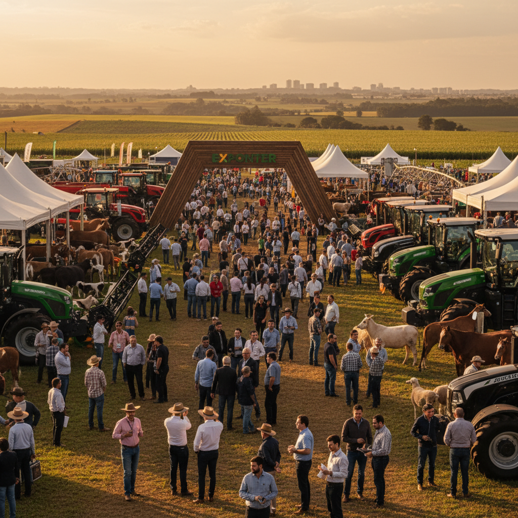 Expointer 2026 abre em Esteio com foco em negócios e pressão financeira no agro