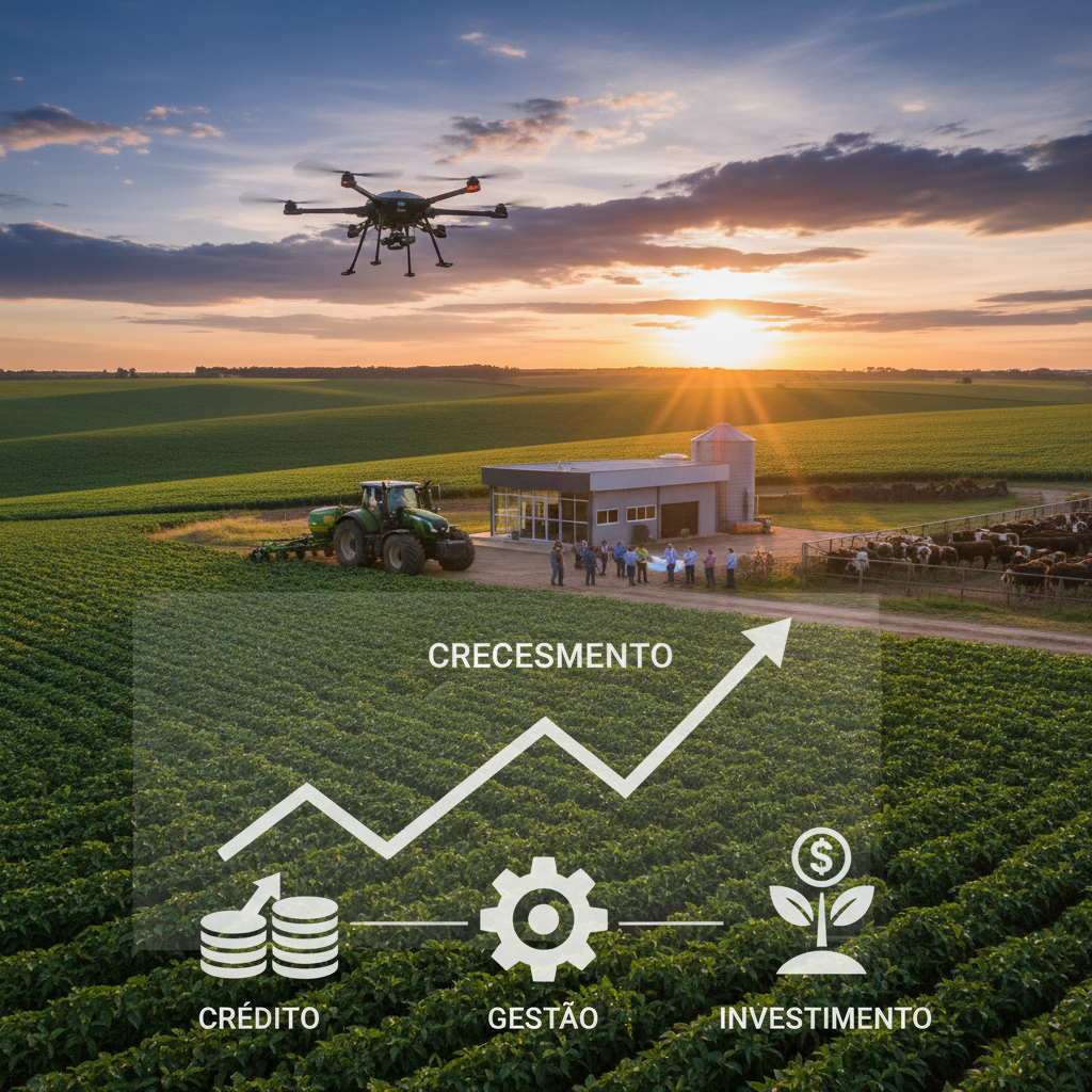 Agro precisa de crédito, gestão e investimento para crescer no Brasil