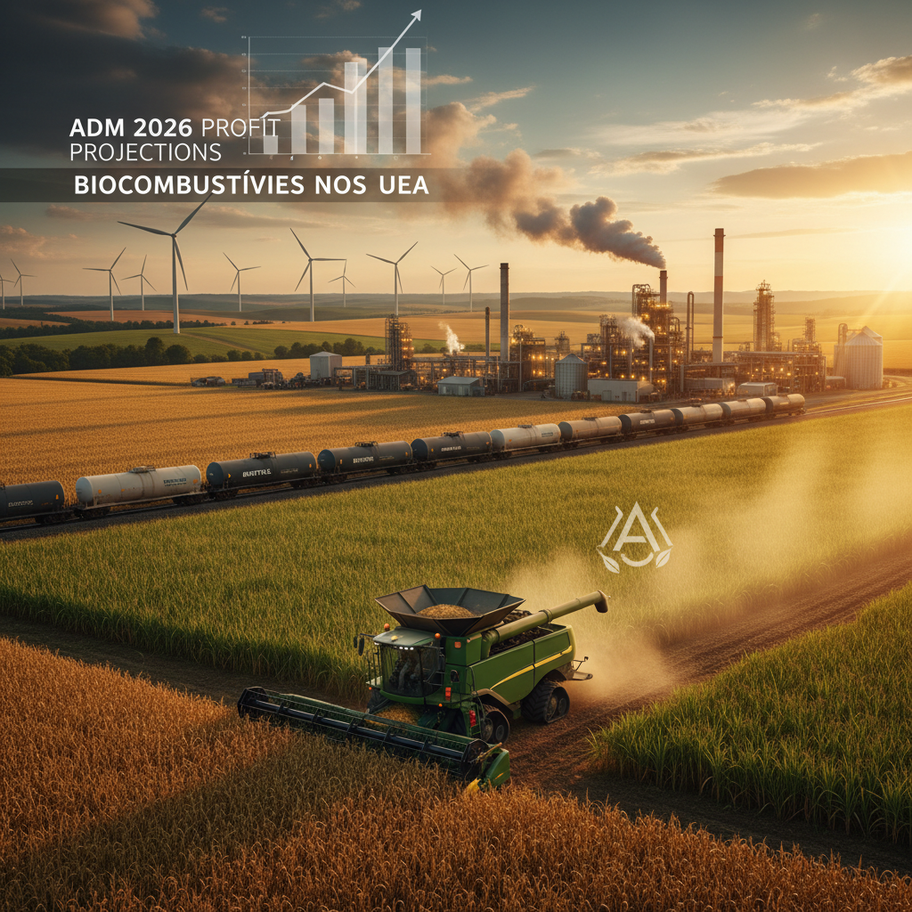 Biocombustíveis nos EUA turbinam projeções de lucro da ADM para 2026