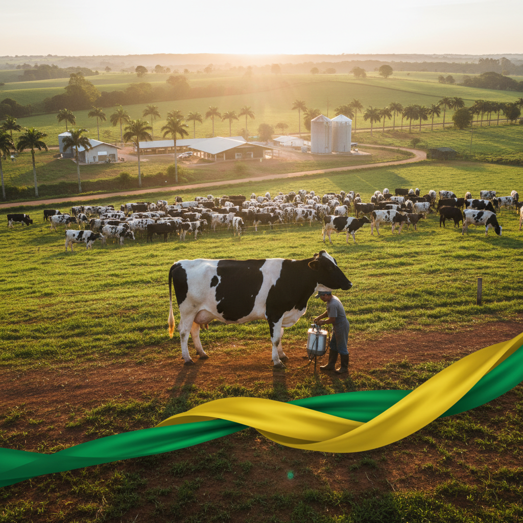 Girolando brasileiro quebra recorde mundial de produção de leite